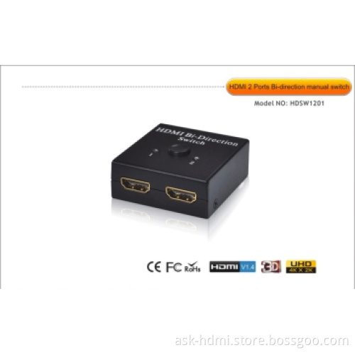 Bi-direction 2 port HDMI Switch 1080p